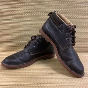 Clarks 1825 Varick Heal Leather Boots Mens 10.5M